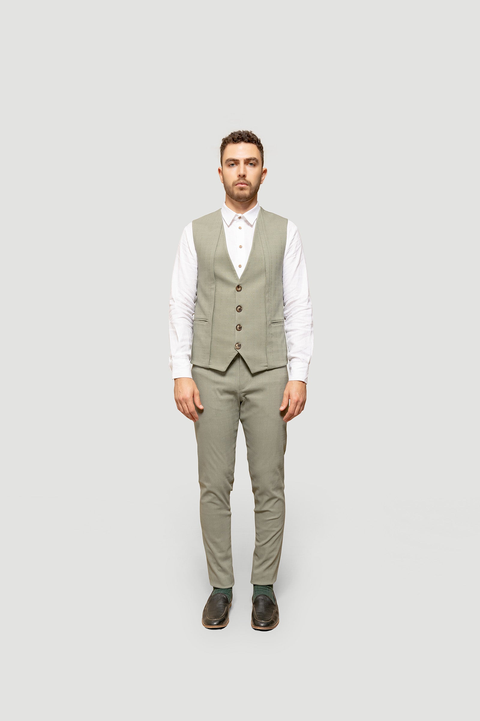 Limehaus  Plain Navy Panama Slim Fit Waistcoat  Suit Direct