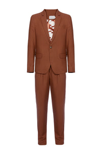 Straight suit - Brick color