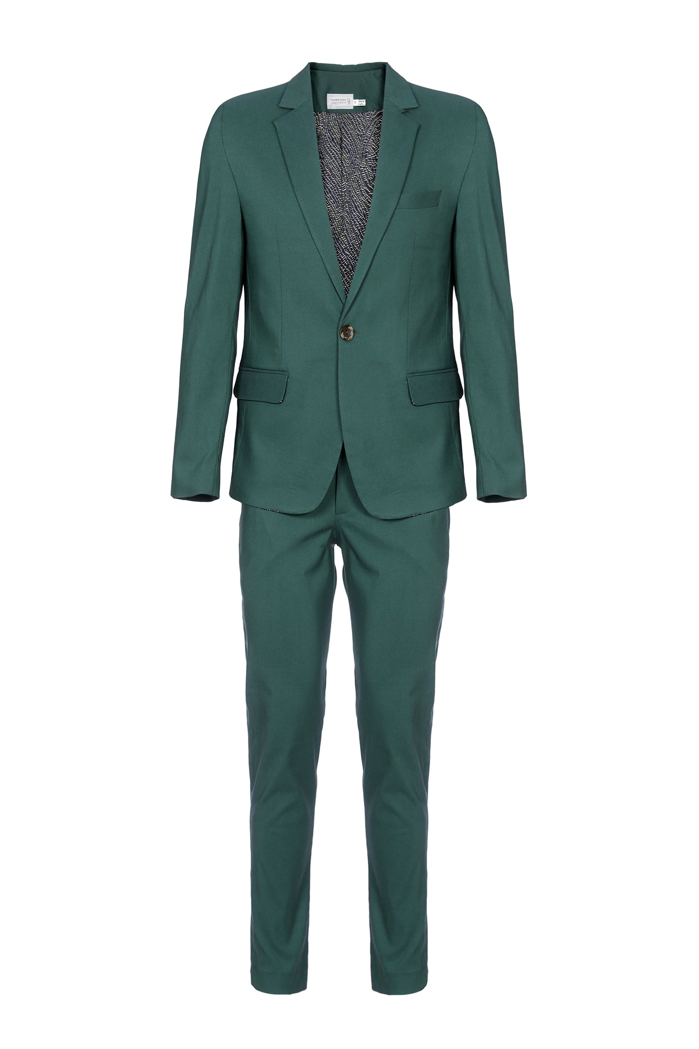 חליפה סקיני - צבע ירוק