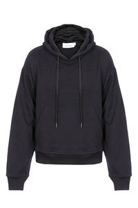 Short hooded sweatshirt - Black