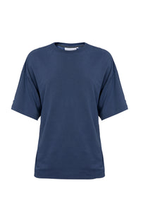 t-shirt Boxy from thick fabric - Blue