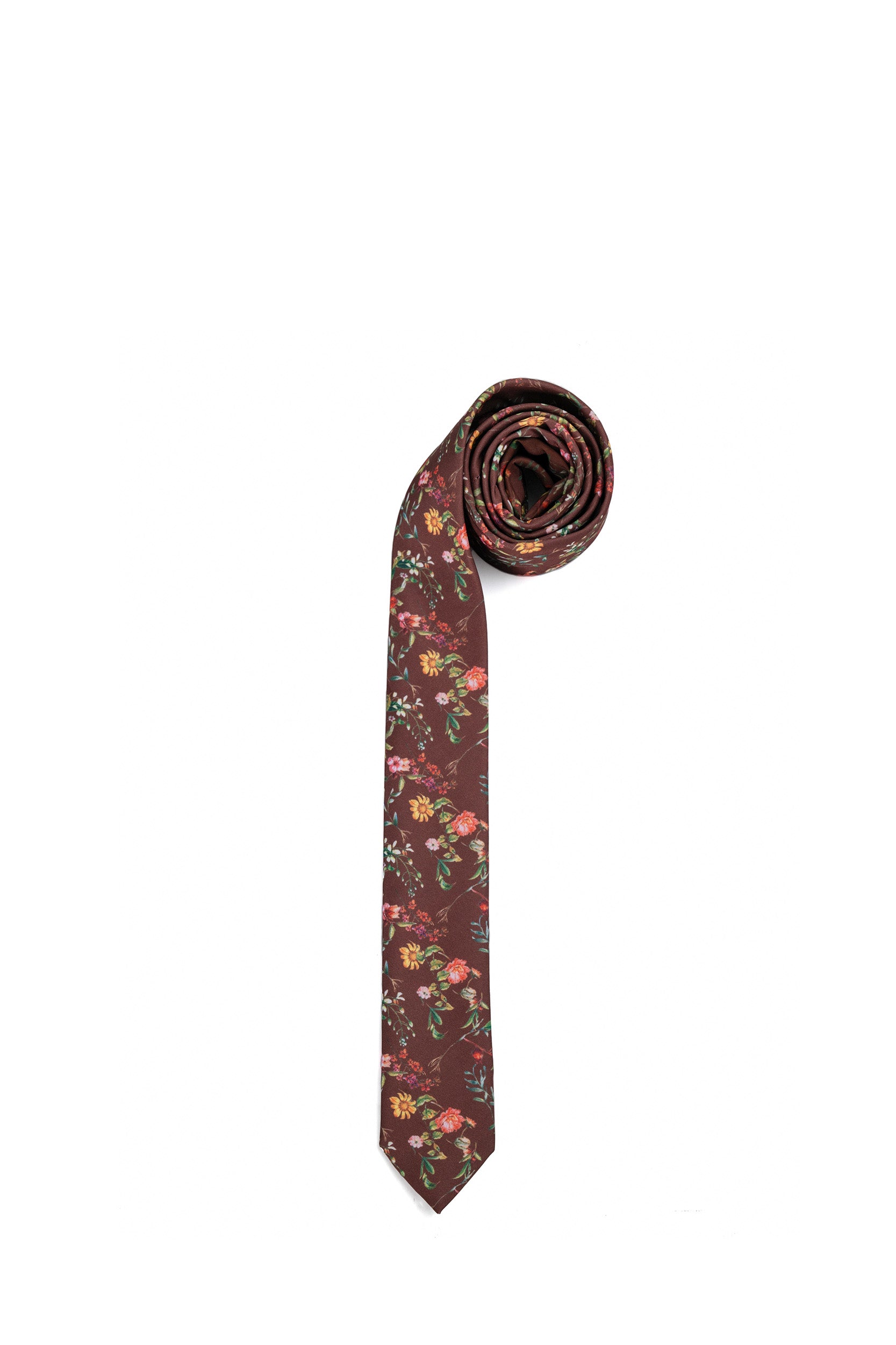 עניבה קלאסית - הדפס פרחוני